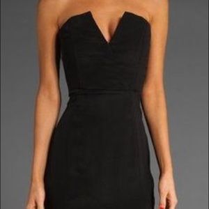 Black strapless Naven dress